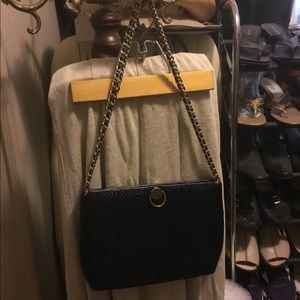 Bueno Black Metal & Gold Bag